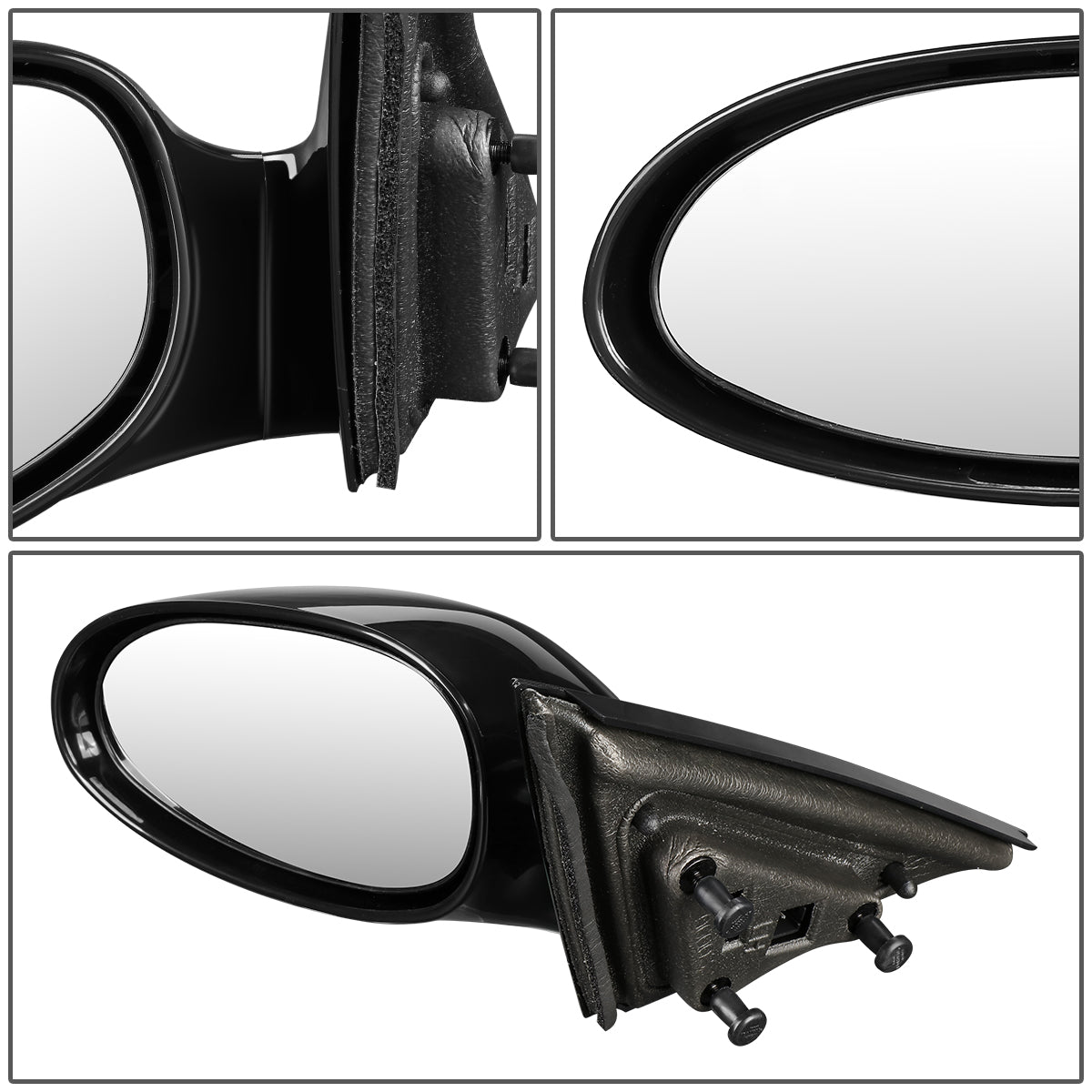 RETROVISOR MIRROR - OEM - 05-09 BUICK ALLURE / 05-09 BUICK LACROSSE - POWERED - PAINTABLE - BLACK - LEFT