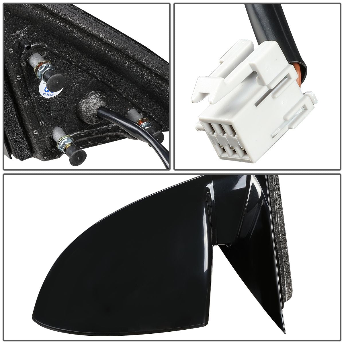 RETROVISOR MIRROR - OEM - 06-13 CHEVY IMPALA / 14-16 CHEVY IMPALA LIMITED - POWERED - PAINTABLE - BLACK - LEFT