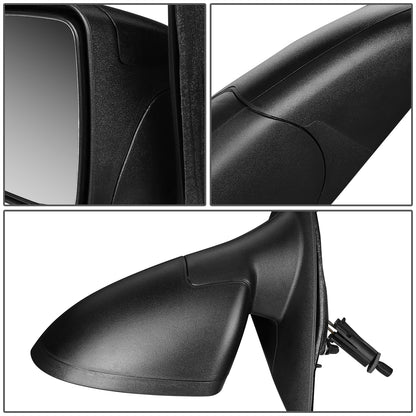 RETROVISOR MIRROR - OEM - 05-10 CHEVY COBALT COUPE - MANUAL - TEXTURED - BLACK - LEFT