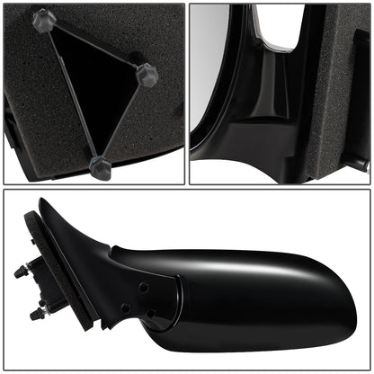 RETROVISOR MIRROR - OEM - 97-05 CHEVY VENTURE - MANUAL - FOLDING - BLACK MATERIAL - LEFT