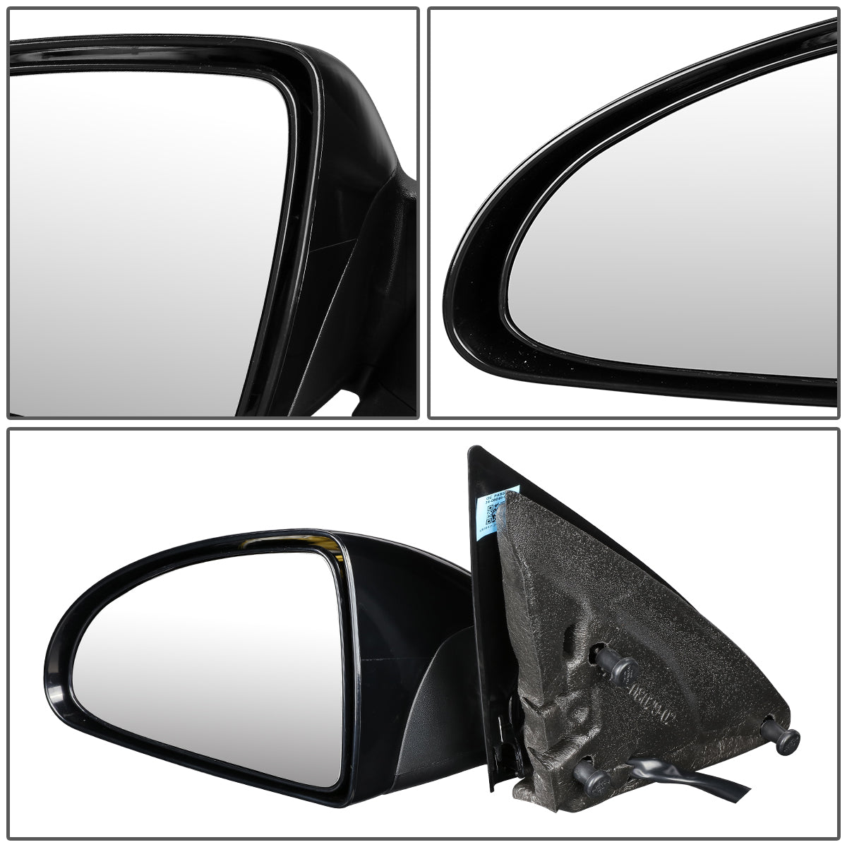 RETROVISOR MIRROR - OEM - 06-07 CHEVY MALIBU - POWERED - HEATED - PAINTABLE - BLACK - LEFT