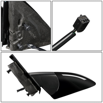 RETROVISOR MIRROR - OEM - 06-07 CHEVY MALIBU - POWERED - HEATED - PAINTABLE - BLACK - LEFT