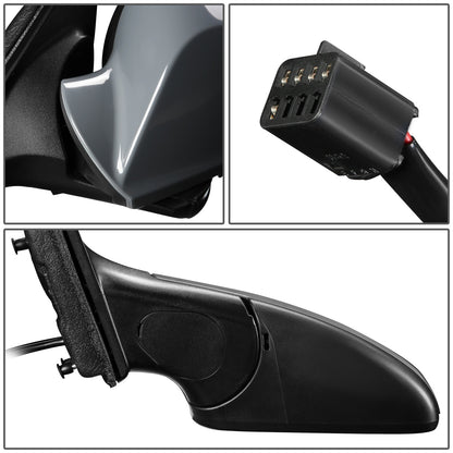 RETROVISOR MIRROR - OEM - 07-09 SATURN AURA - POWERED - HEATED - PAINTABLE - BLACK - LEFT