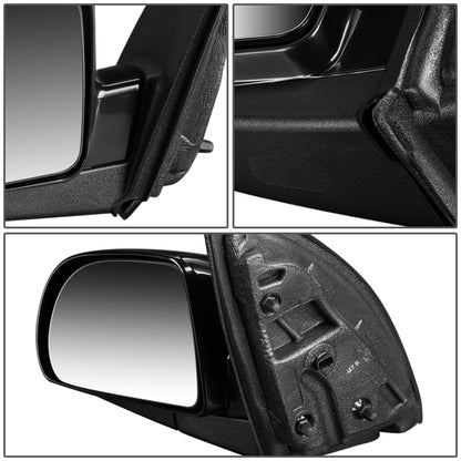 RETROVISOR MIRROR - OEM - 05-09 CHEVY EQUINOX / 06-09 PONTIAC TORRENT / 04-07 SATURN VUE - POWERED - PAINTABLE - BLACK - LEFT