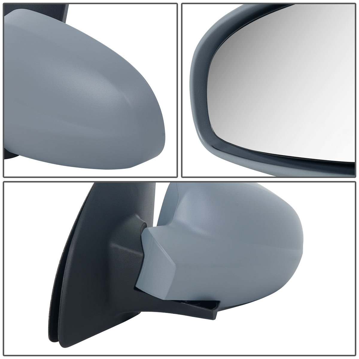 RETROVISOR MIRROR - OEM - 04-08 CHEVY AVEO / 09-11 CHEVY AVEO5 / 09-10 PONTIAC G3 - MANUAL - HEATED - PAINTABLE - GRAY - LEFT
