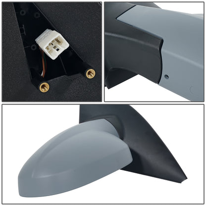 RETROVISOR MIRROR - OEM - 04-08 CHEVY AVEO / 09-11 CHEVY AVEO5 / 09-10 PONTIAC G3 - MANUAL - HEATED - PAINTABLE - GRAY - LEFT