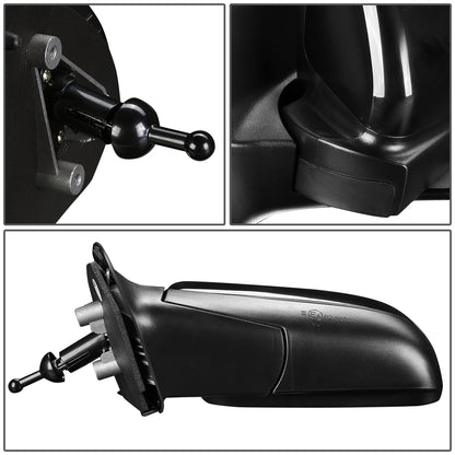 RETROVISOR MIRROR - OEM - 07-11 CHEVY AVEO - MANUAL - PAINTABLE - BLACK - LEFT