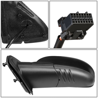 RETROVISOR MIRROR - OEM - 06-08 CHEVY TRAILBLAZER / 06-08 ISUZU ASCENDER - POWERED - HEATED - PAINTABLE - BLACK - LEFT