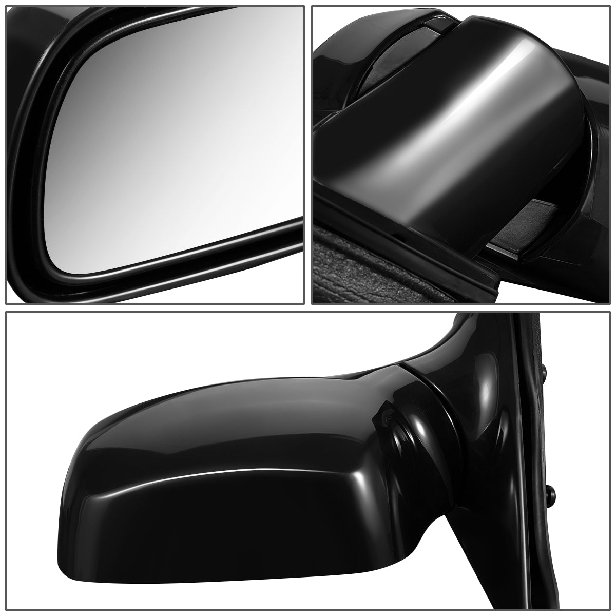 RETROVISOR MIRROR - OEM - 06-11 BUICK LUCERNE - POWERED - HEATED - W/ MEMORY - FOLDING - BLACK MATERIAL - LEFT