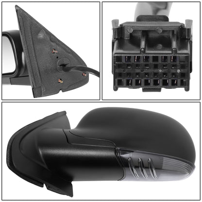 RETROVISOR MIRROR - OE STYLE - BUICK RAINIER 07 - CHEVROLET TRAILBLAZER 07 - GMC ENVOY 07 - WITH POWER WITH HEATED WITH CLEAR SIGNAL WITH MEMORY - DRIVER SIDE - PAINT TO MATCH - BLACK