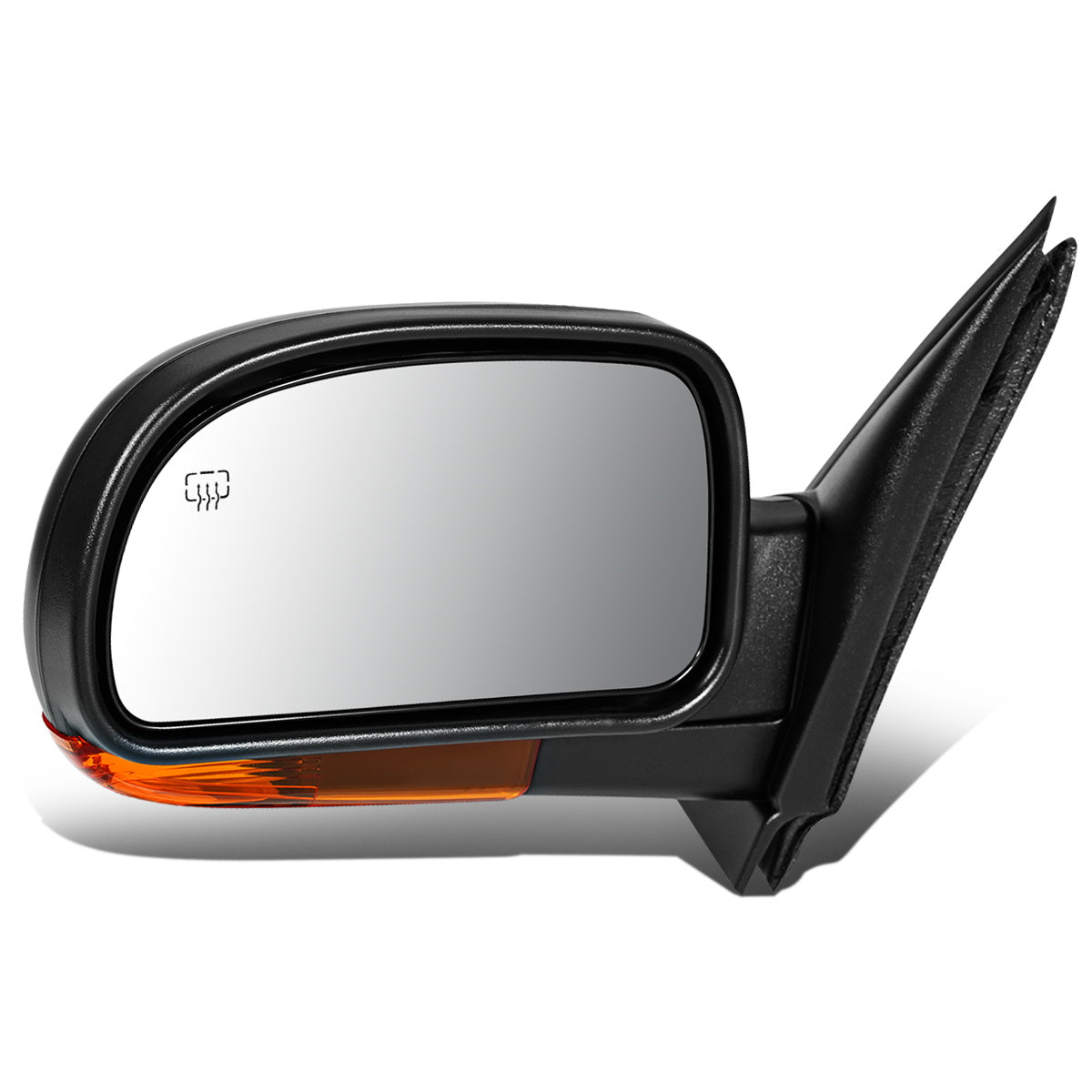 RETROVISOR MIRROR - OEM - 02-05 CHEVY TRAIL BLAZER - POWERED - HEATED - W/ MEMORY - W/ TURN SIGNAL - FOLDING - BLACK MATERIAL - LEFT