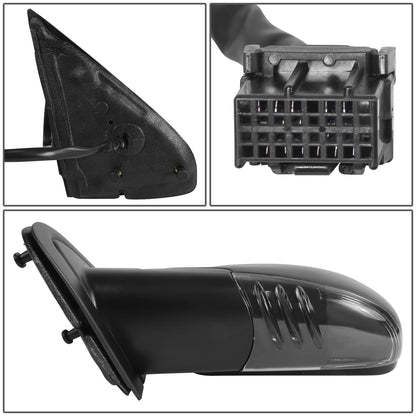 RETROVISOR MIRROR - OE STYLE - BUICK RAINIER 2006-2007 - CHEVROLET TRAILBLAZER 2006-2007 - GMC ENVOY 2006-2007 - WITH POWER WITH HEATED WITH AMBER SIGNAL WITH MEMORY - DRIVER LEFT SIDE - BLACK