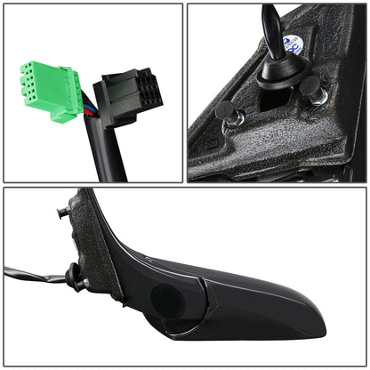 RETROVISOR MIRROR - OEM - 03-07 CADILLAC CTS, CTS-V - POWERED - HEATED - W/ MEMORY - W/ BLUE GLASS - W/ POWER FOLDING - BLACK MATERIAL - LEFT