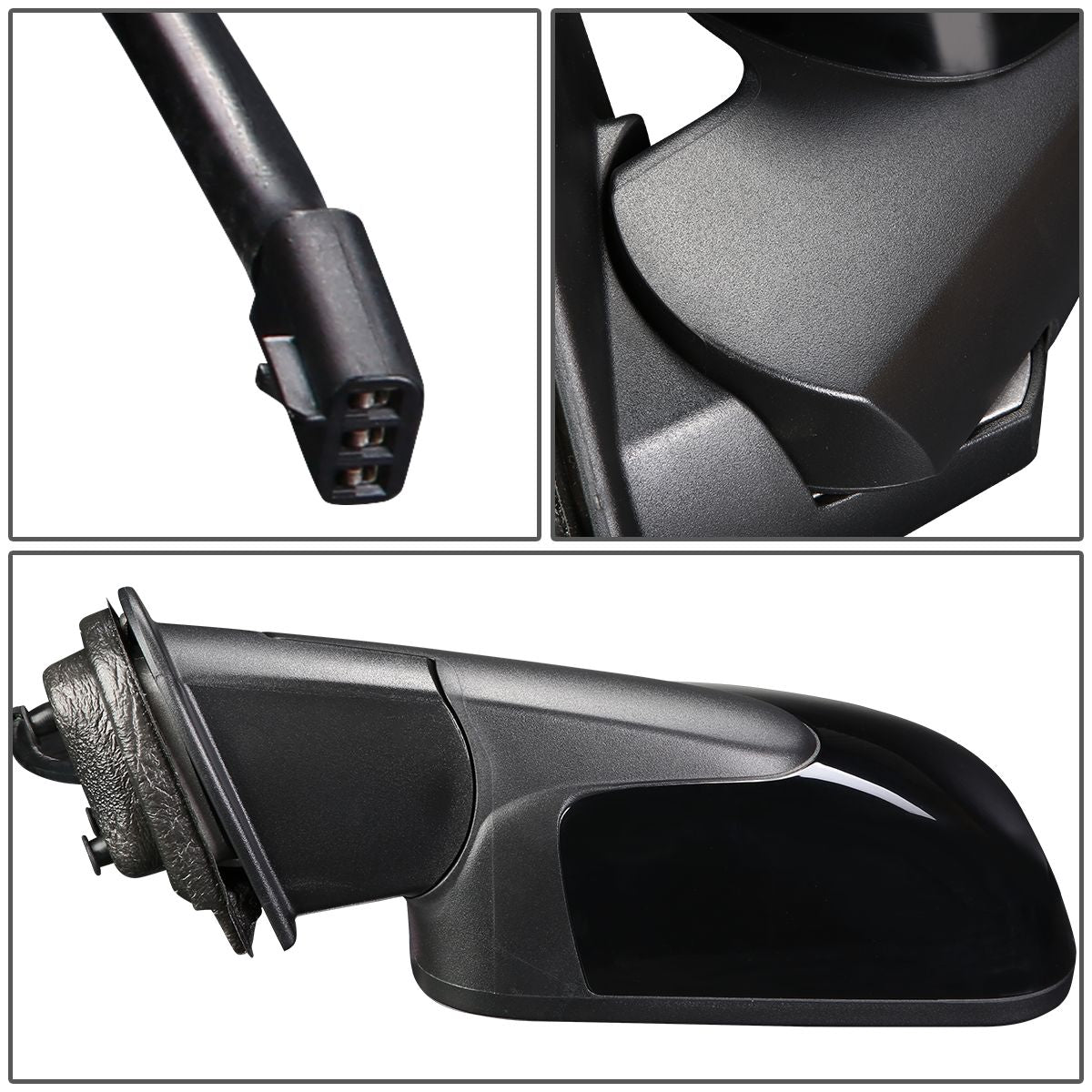 RETROVISOR MIRROR - OEM - 07-11 CHEVY HHR - POWERED - PAINTABLE - BLACK - LEFT