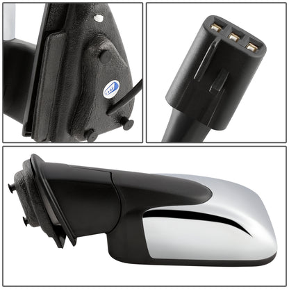 RETROVISOR MIRROR - OEM - 06-11 CHEVY HHR - POWERED - CHROME - LEFT