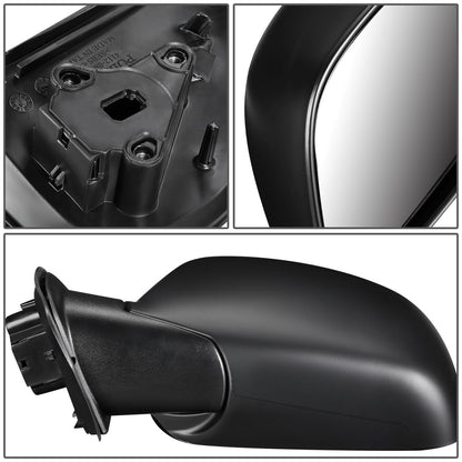 RETROVISOR MIRROR - OEM - 09-12 CHEVY COLORADO / 09-12 GMC CANYON - MANUAL - PAINTABLE - BLACK - LEFT