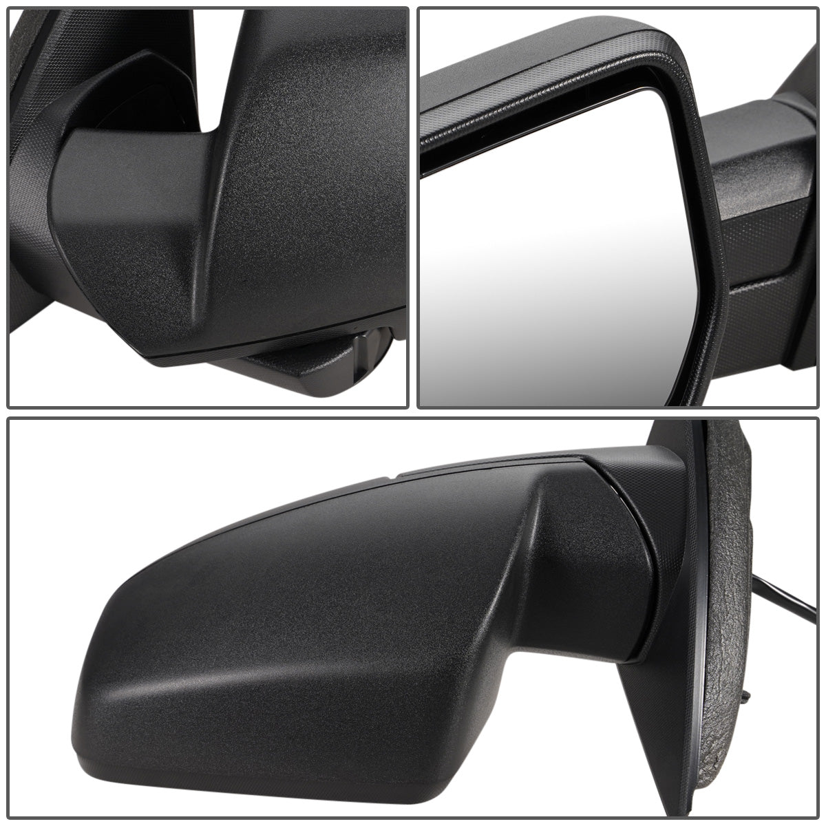 RETROVISOR MIRROR - OEM - 10-16 CHEVY EQUINOX - POWERED - FOLDING - TEXTURED - BLACK - LEFT