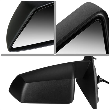 RETROVISOR MIRROR - OEM - 09-16 CHEVY TRAVERSE / 09-17 GMC ACADIA / 08-10 SATURN OUTLOOK - POWERED - TEXTURED - BLACK - LEFT