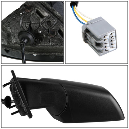 RETROVISOR MIRROR - OEM - 09-16 CHEVY TRAVERSE / 09-17 GMC ACADIA / 08-10 SATURN OUTLOOK - POWERED - TEXTURED - BLACK - LEFT