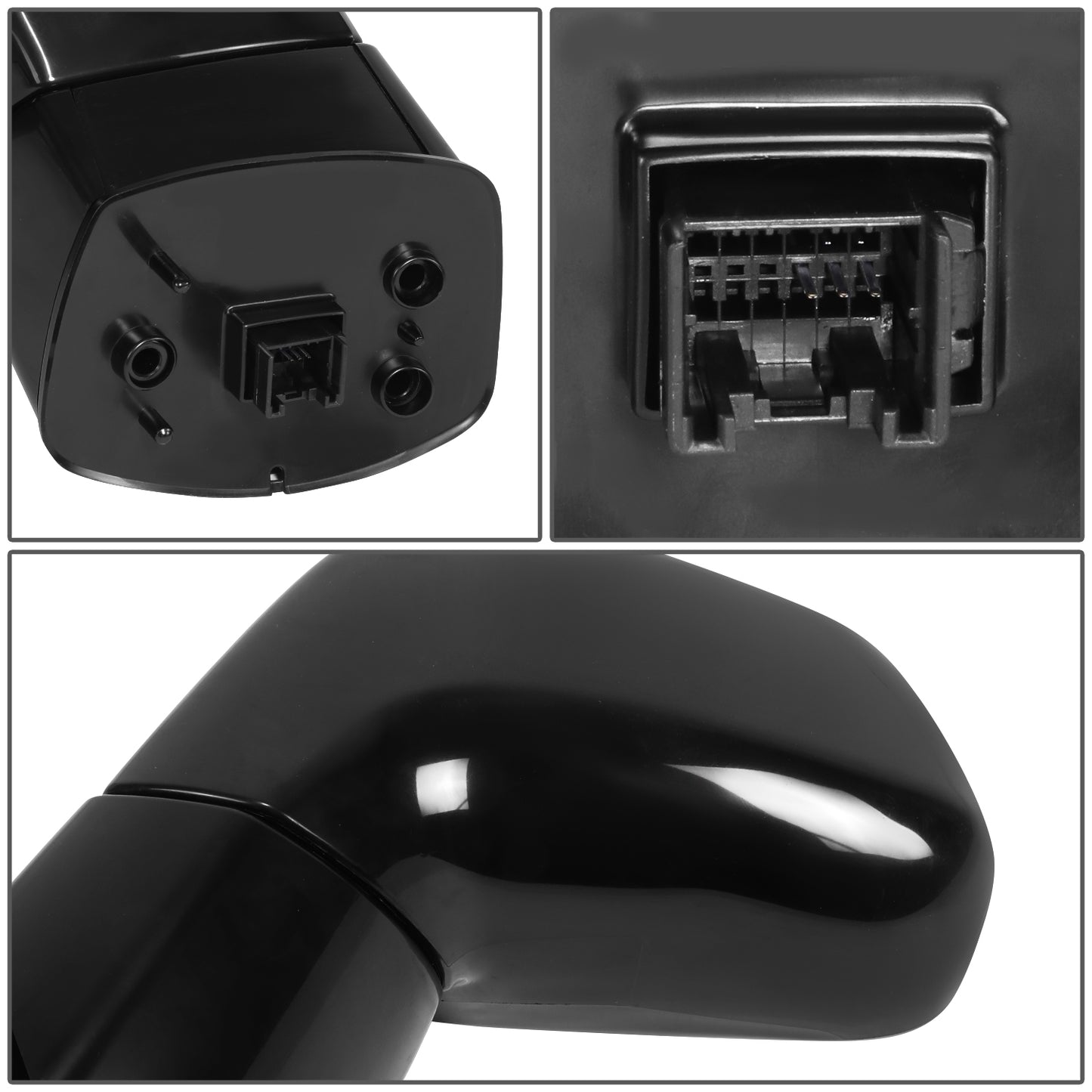 RETROVISOR MIRROR - OE STYLE - CHEVROLET CAPTIVA SPORT 13-15 - SATURN VUE 08-10 - WITH POWER WITH HEATED - DRIVER SIDE - PAINT TO MATCH - BLACK