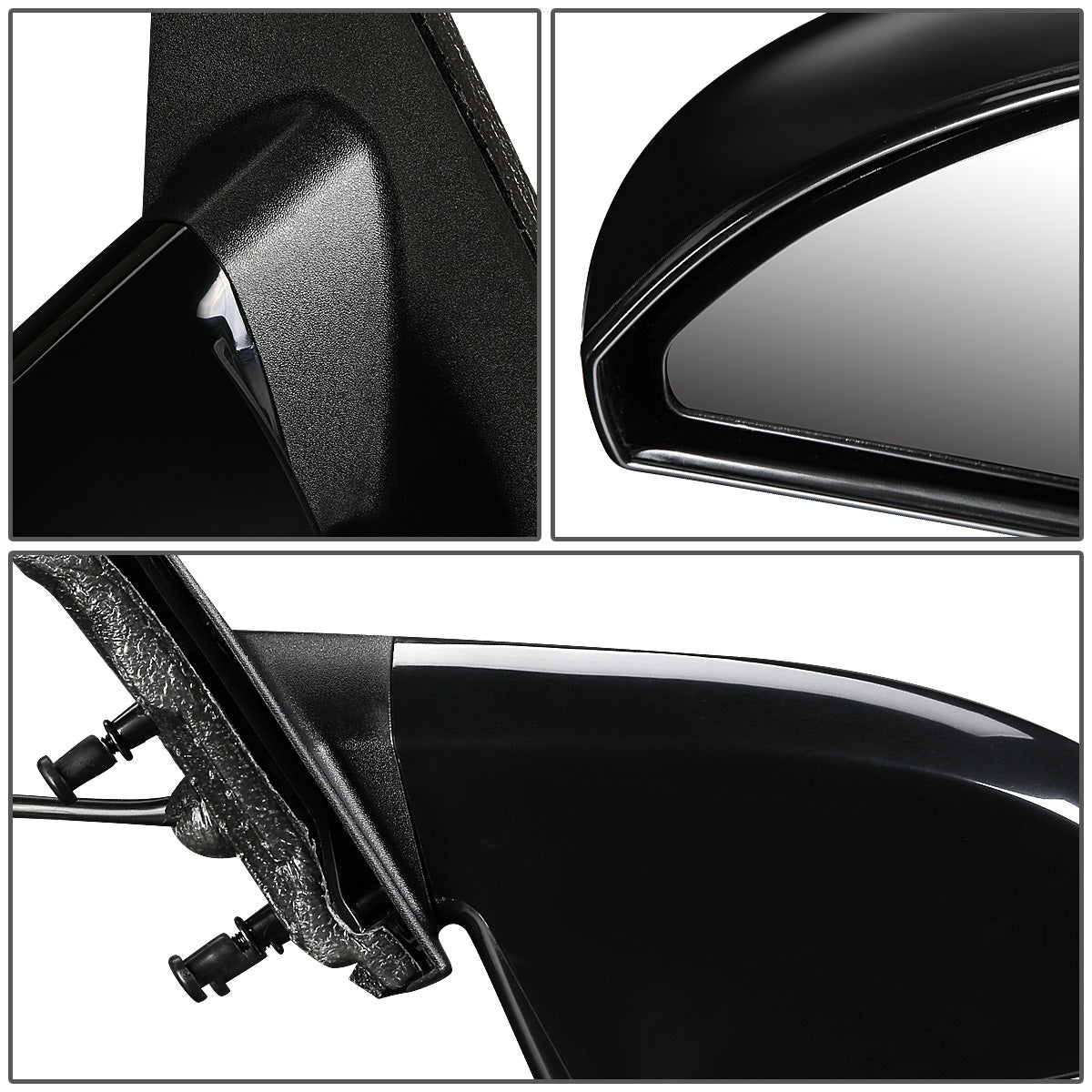 RETROVISOR MIRROR - OEM - 06-13 CHEVY IMPALA / 14-16 CHEVY IMPALA LIMITED - POWERED - TEXTURED - BLACK - LEFT
