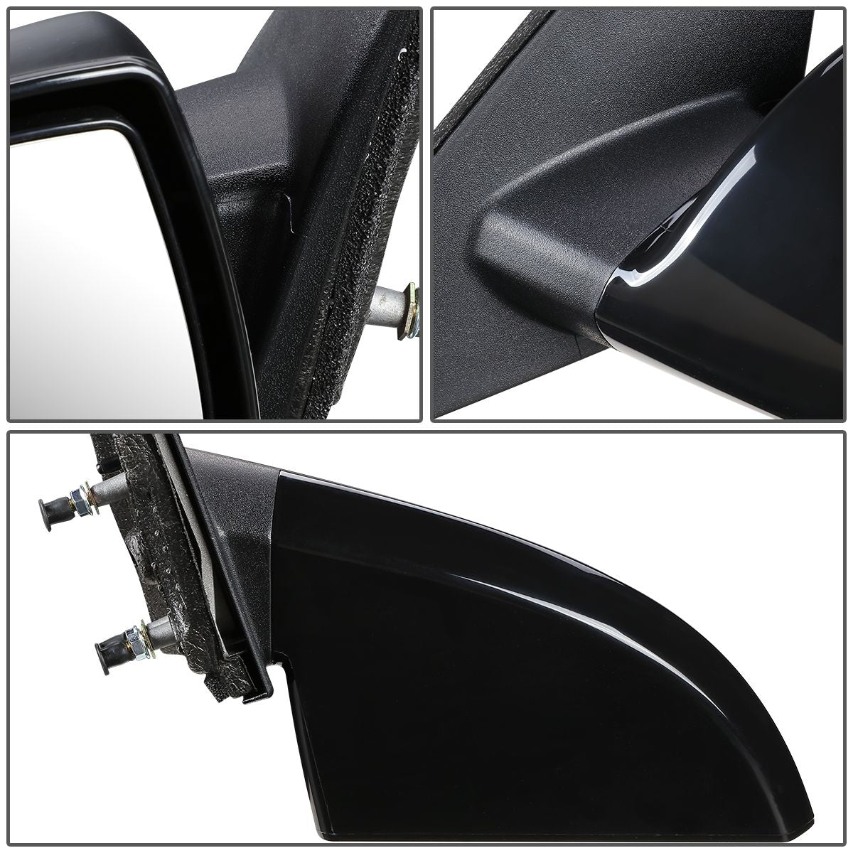 RETROVISOR MIRROR - OEM - 06-13 CHEVY IMPALA / 14-16 CHEVY IMPALA LIMITED - POWERED - HEATED - TEXTURED - BLACK - LEFT
