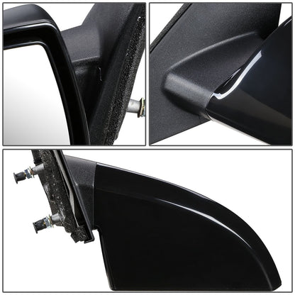 RETROVISOR MIRROR - OEM - 06-13 CHEVY IMPALA / 14-16 CHEVY IMPALA LIMITED - POWERED - HEATED - TEXTURED - BLACK - LEFT