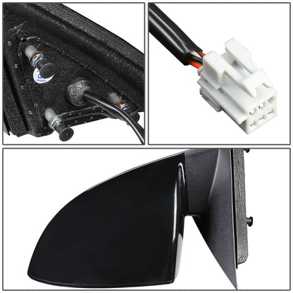 RETROVISOR MIRROR - OEM - 06-13 CHEVY IMPALA / 14-16 CHEVY IMPALA LIMITED - POWERED - HEATED - TEXTURED - BLACK - LEFT