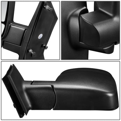 RETROVISOR MIRROR - OEM - 08-14 CHEVY EXPRESS 1500 / 08-18 CHEVY EXPRESS 2500 3500 / 08-14 GMC SAVANA 1500 / 08-18 GMC SAVANA 2500 3500 - MANUAL - TEXTURED - BLACK - LEFT