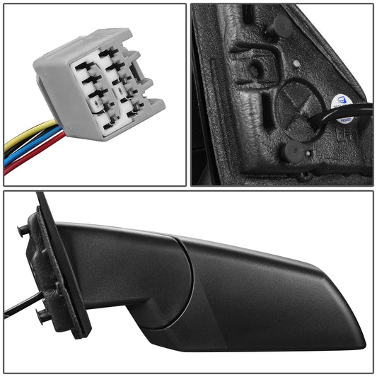 RETROVISOR MIRROR - OEM - 07-10 SATURN OUTLOOK - POWERED - HEATED - FOLDING - TEXTURED - BLACK - LEFT