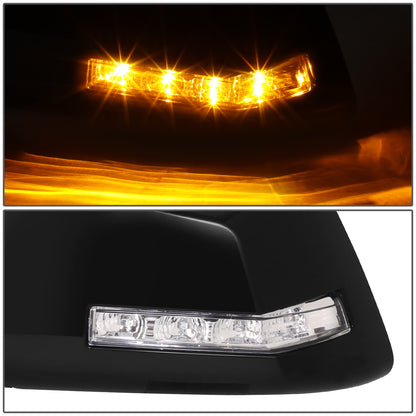 RETROVISOR MIRROR - OE STYLE - SATURN OUTLOOK 08-10 - WITH POWER FOLD WITH HEATED WITH SIGNAL WITH MEMORY - 2ND DESIGN - DRIVER SIDE - PAINT TO MATCH - BLACK