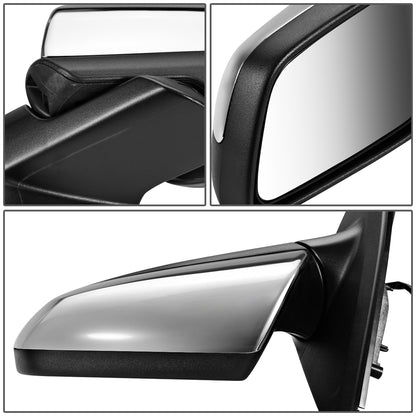 RETROVISOR MIRROR - OEM - 08-09 PONTIAC G8 - POWERED - FOLDING - CHROME COVER - LEFT