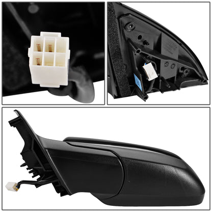 RETROVISOR MIRROR - OEM - 08-09 PONTIAC G8 - POWERED - FOLDING - BLACK MATERIAL - LEFT