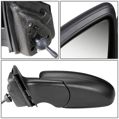 RETROVISOR MIRROR - OEM - 11-15 CHEVY CRUZE / 2016 CHEVY CRUZE LIMITED - MANUAL - TEXTURED - BLACK - LEFT