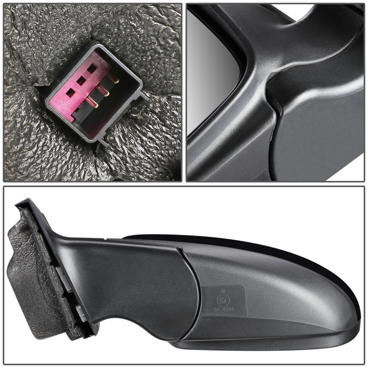 RETROVISOR MIRROR - OEM - 11-15 CHEVY CRUZE / 2016 CHEVY CRUZE LIMITED - POWERED - PAINTABLE - BLACK - LEFT