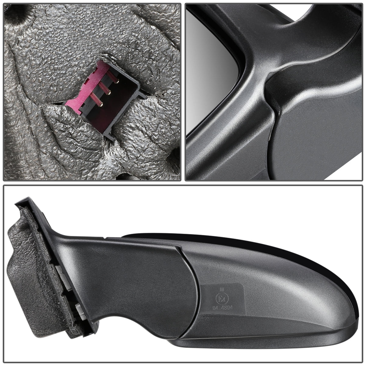 RETROVISOR MIRROR - OEM - 11-15 CHEVY CRUZE / 2016 CHEVY CRUZE LIMITED - POWERED - HEATED - PAINTABLE - BLACK - LEFT