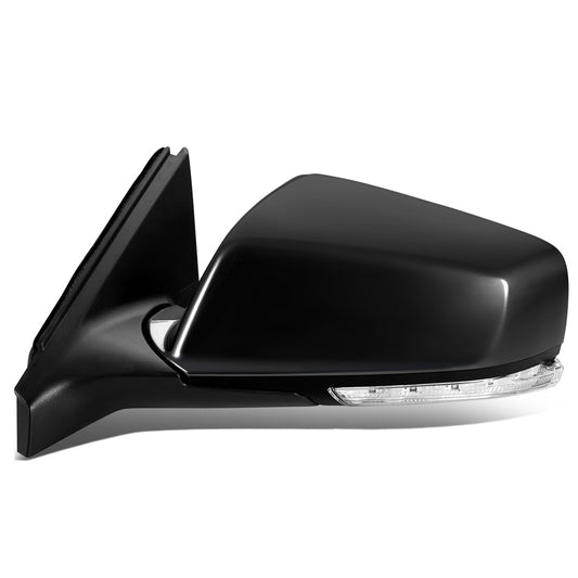 RETROVISOR MIRROR - OEM - 10-15 BUICK LACROSSE - POWERED - HEATED - W/ SIGNAL LIGHT - W/ PUDDLE LIGHT - FOLDING - BLACK - LEFT