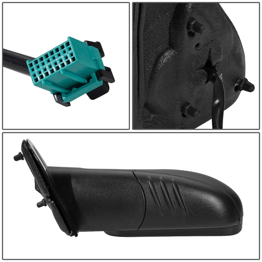 RETROVISOR MIRROR - OEM - 02-09 GMC ENVOY - POWERED - FOLDING - TEXTURED - BLACK - LEFT