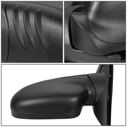 RETROVISOR MIRROR - OEM - 02-09 GMC ENVOY - POWERED - FOLDING - TEXTURED - BLACK - LEFT