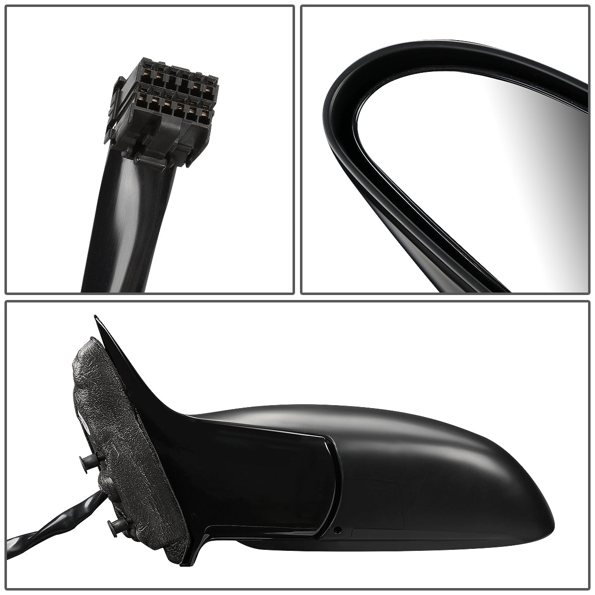 RETROVISOR MIRROR - OEM - 00-05 BUICK LESABRE - POWERED - HEATED - W/ MEMORY - FOLDING - BLACK - LEFT