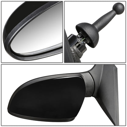 RETROVISOR MIRROR - OEM - 12-19 CHEVY SONIC - MANUAL - PAINTABLE - BLACK - LEFT