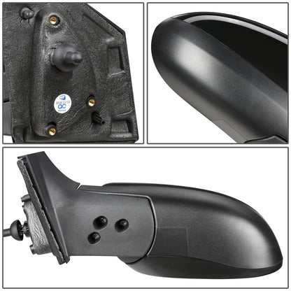 RETROVISOR MIRROR - OEM - 12-19 CHEVY SONIC - MANUAL - PAINTABLE - BLACK - LEFT