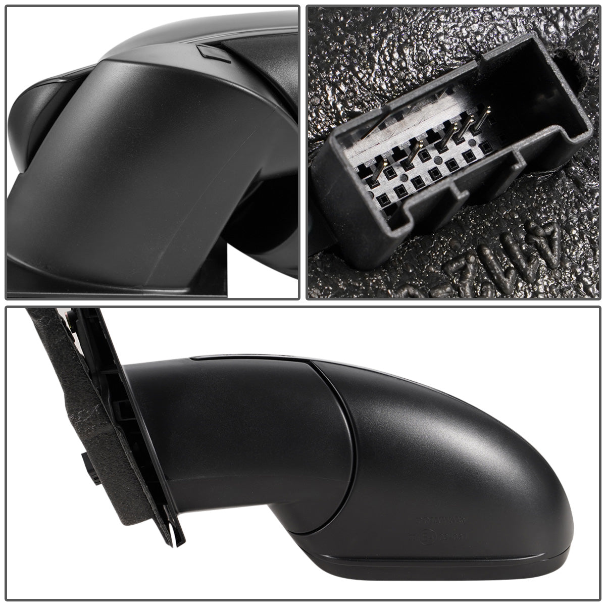 RETROVISOR MIRROR - OEM - 12-17 BUICK REGAL - POWERED - HEATED - FOLDING - BLACK MATERIAL - LEFT