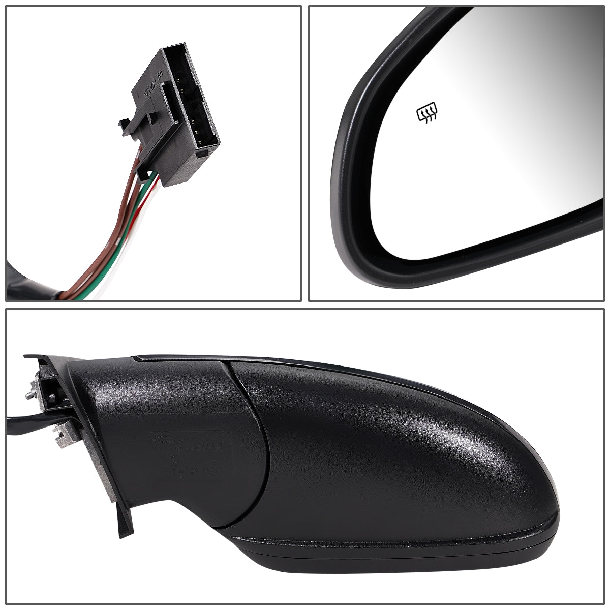 RETROVISOR MIRROR - OEM - 12-16 BUICK VERANO - POWERED - HEATED - FOLDING - BLACK MATERIAL - LEFT