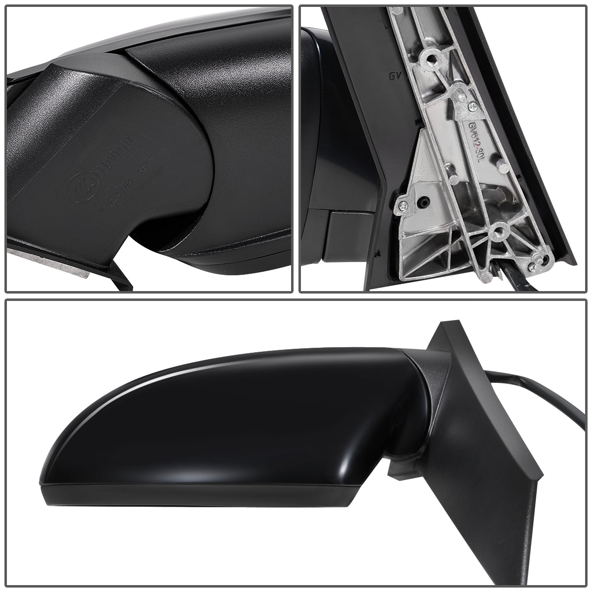 RETROVISOR MIRROR - OEM - 12-16 BUICK VERANO - POWERED - HEATED - FOLDING - BLACK MATERIAL - LEFT