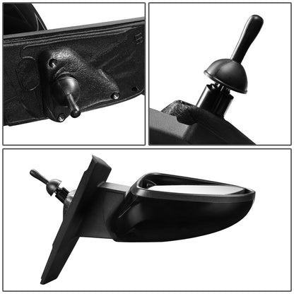 RETROVISOR MIRROR - OEM - 13-15 CHEVY SPARK - MANUAL - PAINTABLE - BLACK - LEFT