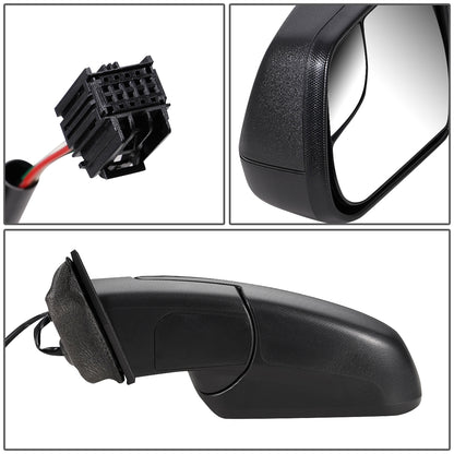 RETROVISOR MIRROR - OEM - 10-16 CHEVY EQUINOX - POWERED - FOLDING - W/ BLIND SPOT GLASS - TEXTURED - BLACK - LEFT