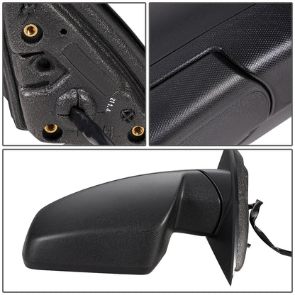 RETROVISOR MIRROR - OEM - 10-16 CHEVY EQUINOX - POWERED - FOLDING - W/ BLIND SPOT GLASS - TEXTURED - BLACK - LEFT