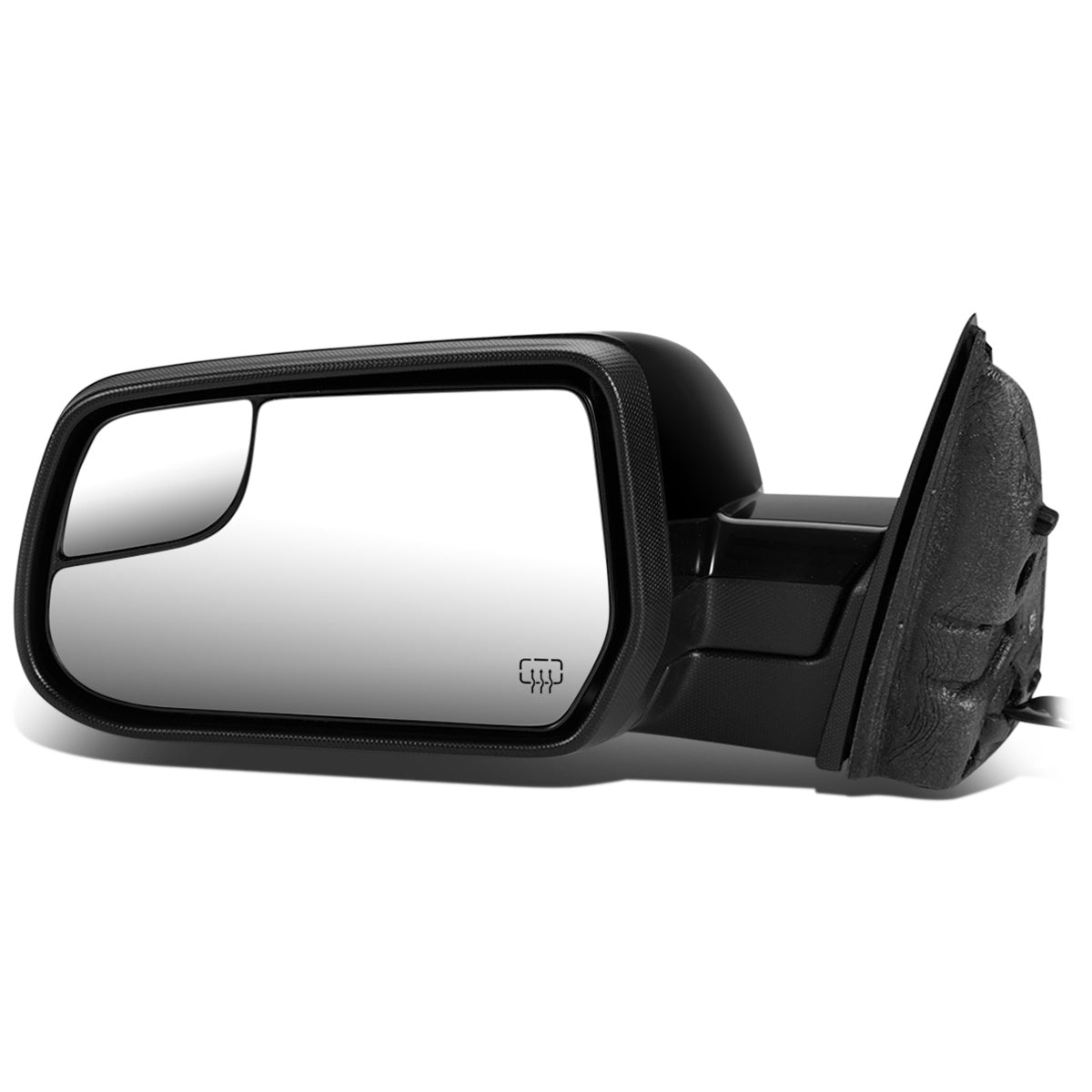 RETROVISOR MIRROR - OEM - 10-17 GMC TERRAIN - POWERED - HEATED - FOLDING - W/ BLIND SPOT GLASS - BLACK MATERIAL - LEFT