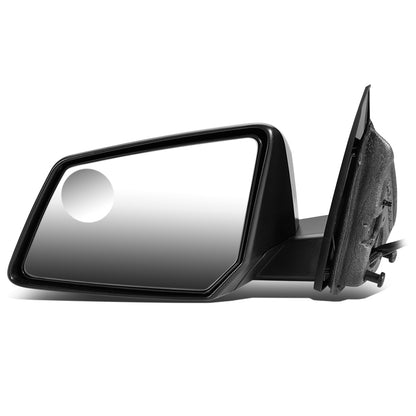 RETROVISOR MIRROR - OEM - 13-16 GMC ACADIA - POWERED - W/ ROUND BLIND SPOT GLASS - PAINTED - BLACK - LEFT